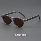 Polarized Sunglasses Men TR90 Frame Acetate Fashion Sun Glasses Women Unisex Trend Decoration European Style Grey Brown