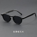 Polarized Sunglasses Men TR90 Frame Acetate Fashion Sun Glasses Women Unisex Trend Decoration European Style Grey Brown