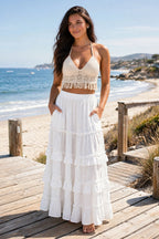 Seabreeze Woven Crop Tops
