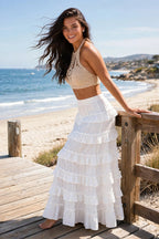 Seabreeze Woven Crop Tops