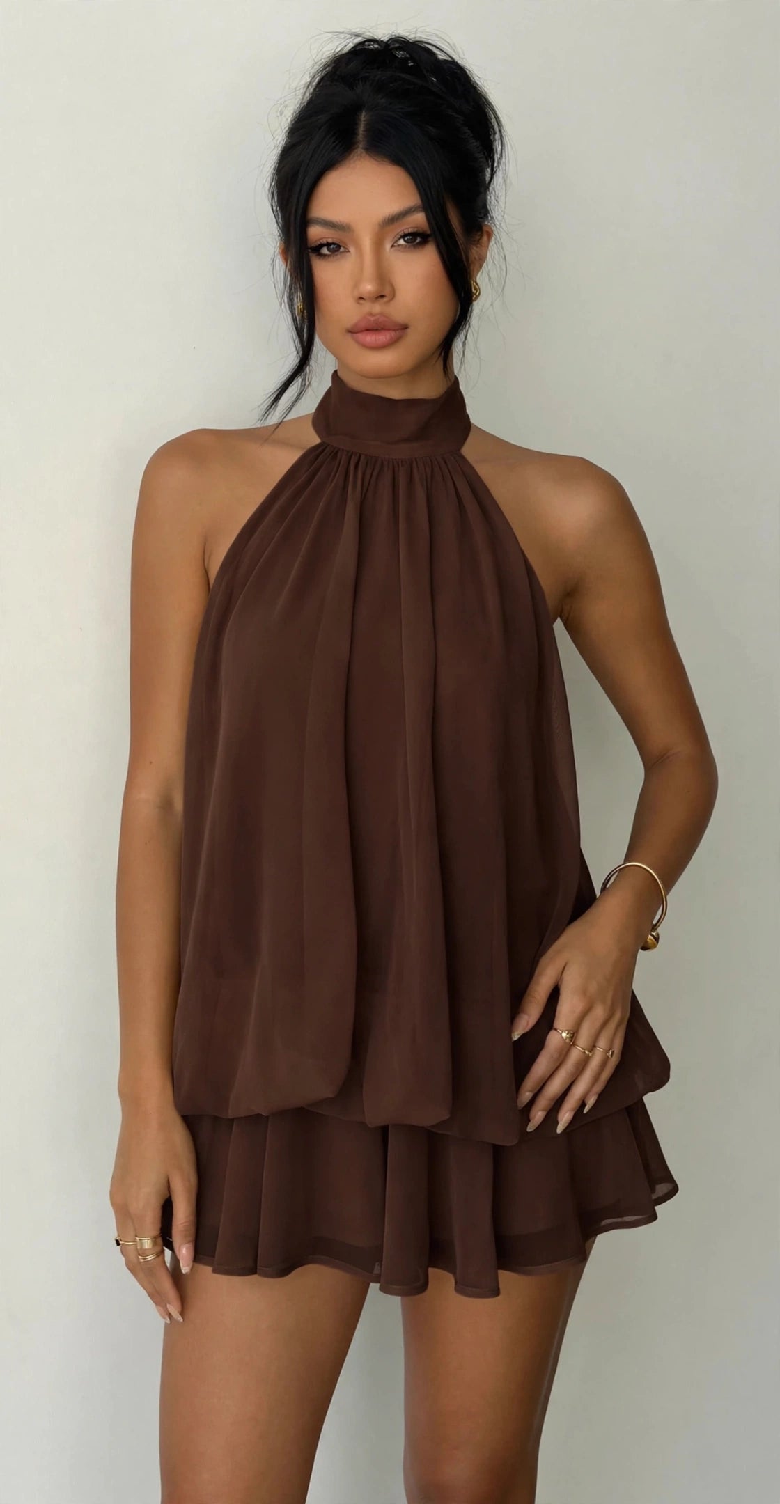 Capri Halter Mini Dress