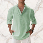 Boho Linen Henley