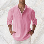Boho Linen Henley