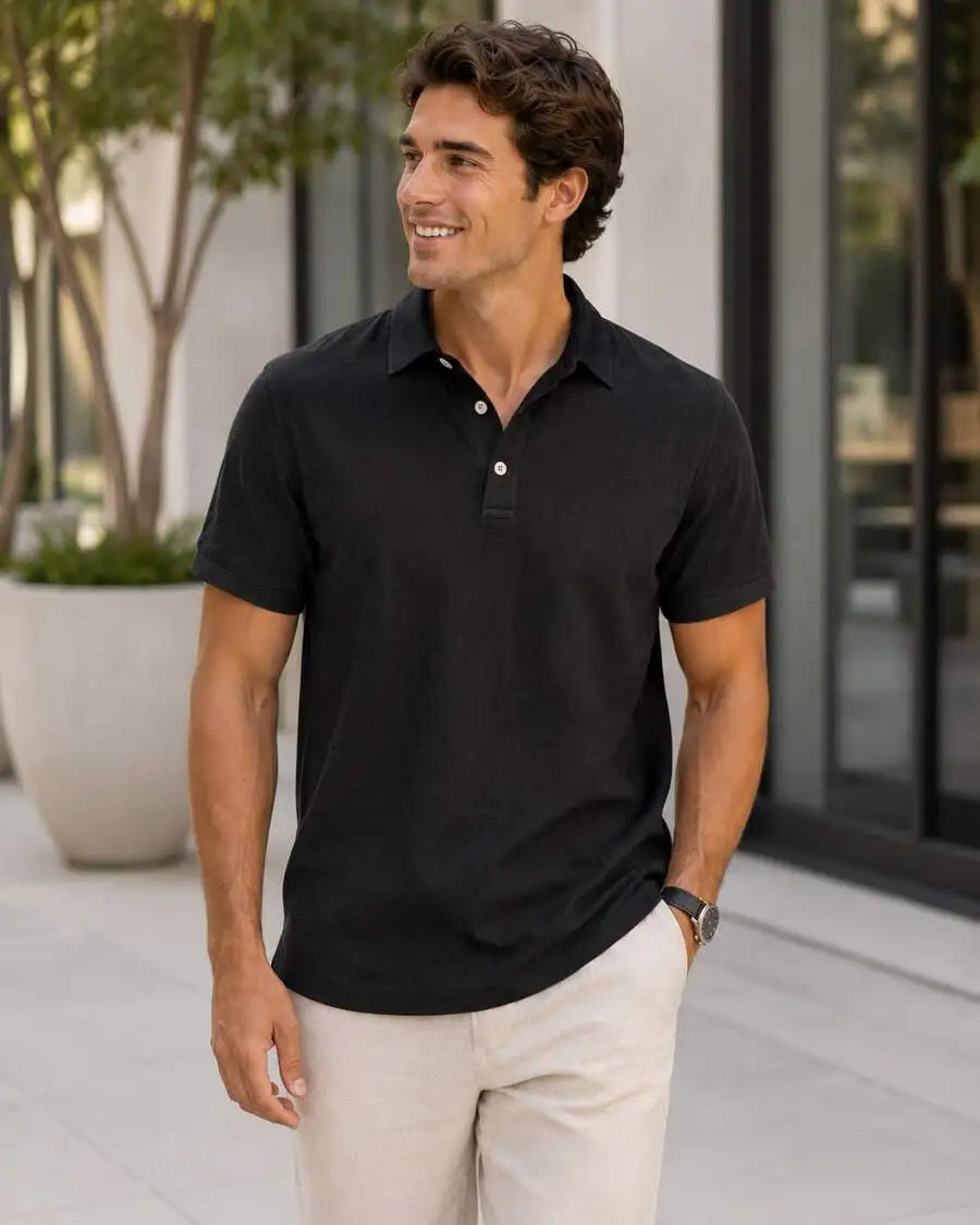 Linen Polo Shirt