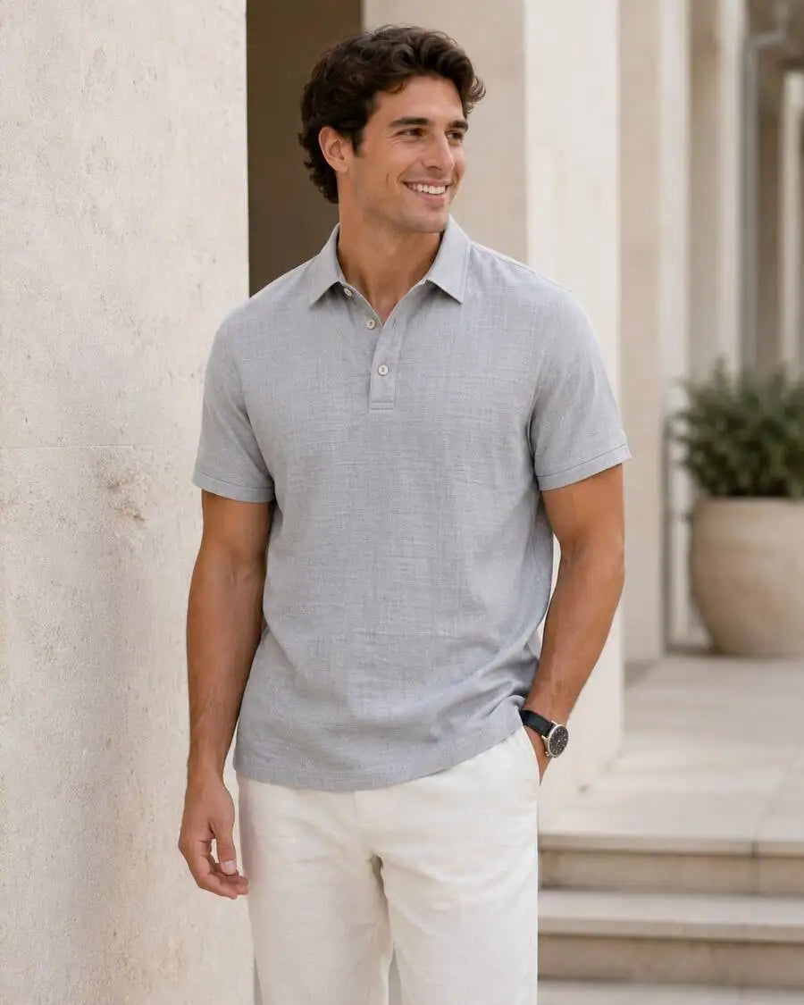 Linen Polo Shirt