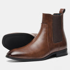 40~46 Chelsea Boots Men 2024 Brand Comfortable Fashion Leather Men Boots #KD431