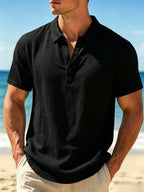 Linden Waffle Polo