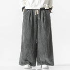 Ribline Corduroy Wide-Leg Pants