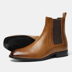 40~46 Chelsea Boots Men 2024 Brand Comfortable Fashion Leather Men Boots #KD431