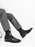 40~46 Chelsea Boots Men 2024 Brand Comfortable Fashion Leather Men Boots #KD431
