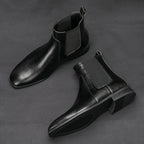 40~46 Chelsea Boots Men 2024 Brand Comfortable Fashion Leather Men Boots #KD431