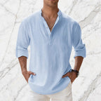 Boho Linen Henley