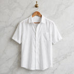 Pacific Linen Blend Button-Up