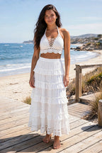 Seabreeze Woven Crop Tops