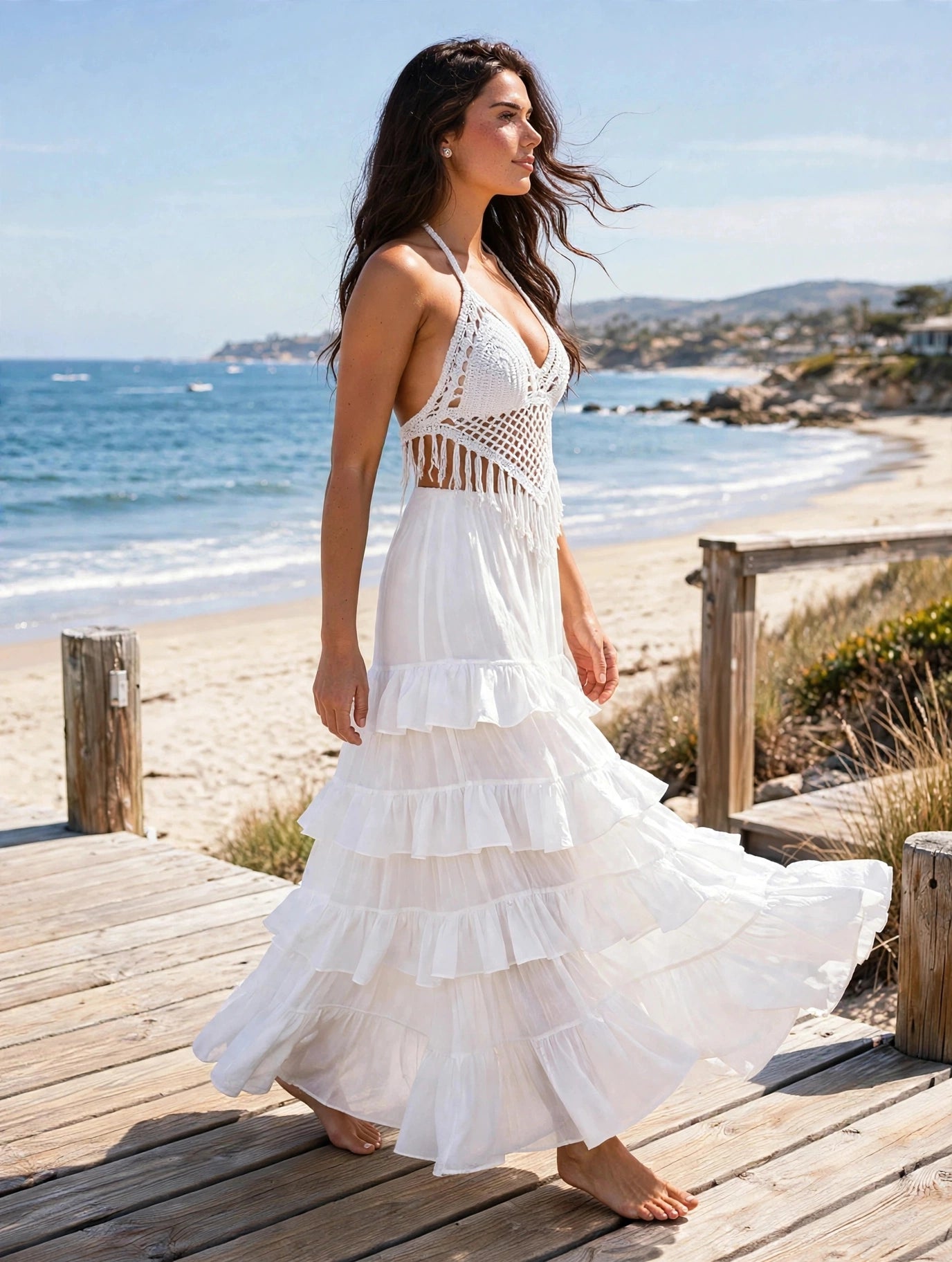 Seabreeze Woven Crop Tops