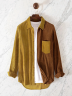 Colston Corduroy Patchwork Button-Up