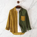 Colston Corduroy Patchwork Button-Up