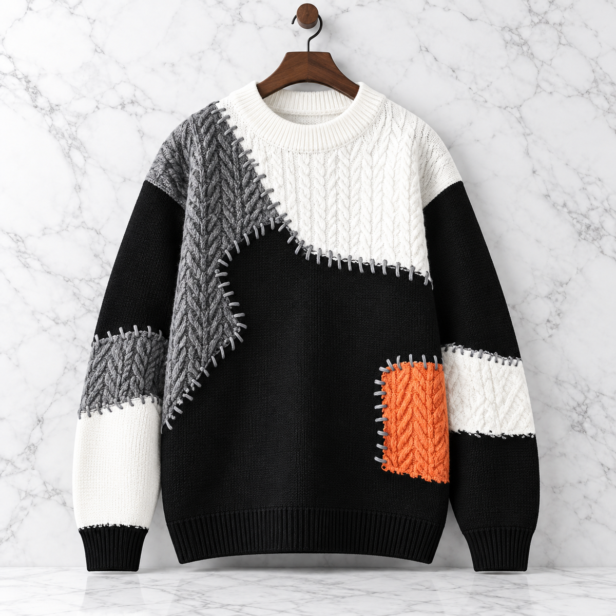 Arol Artisan Patchwork Sweater