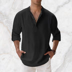 Boho Linen Henley