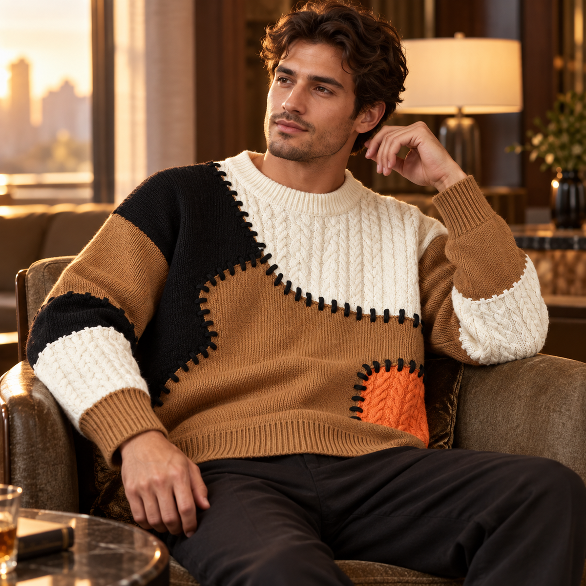 Arol Artisan Patchwork Sweater
