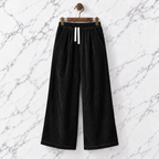 Ribline Corduroy Wide-Leg Pants