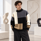 Colorblock Patchwork Sweater