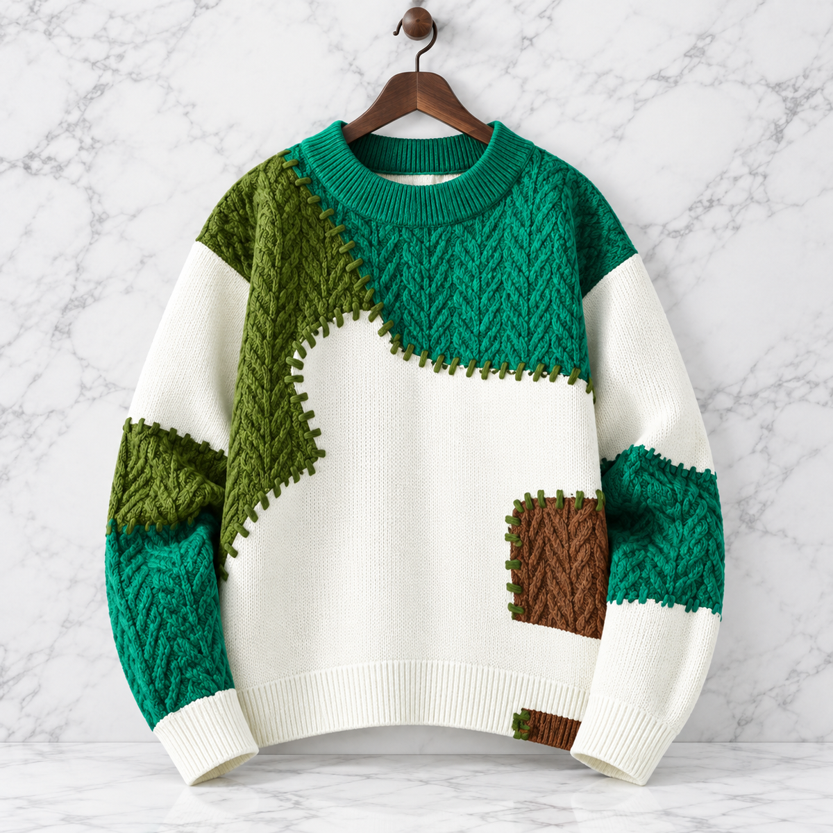 Arol Artisan Patchwork Sweater