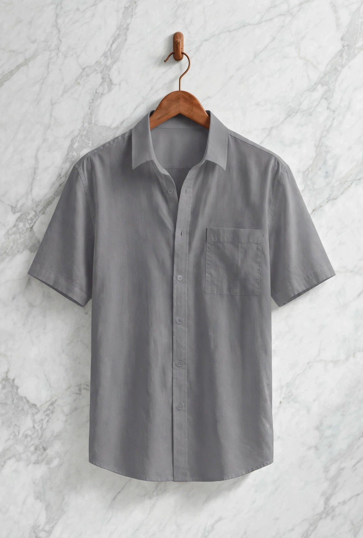 Pacific Linen Blend Button-Up