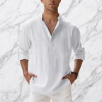 Boho Linen Henley
